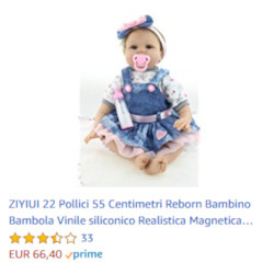 Reborn bambino bambola silicone